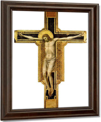 Crucifix Of The Malatesta Temple 1317 By Giotto Di Bondone Fine Art Print