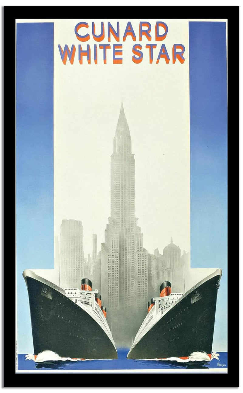 Cunard White Star  Vintage Poster Fine Art Print
