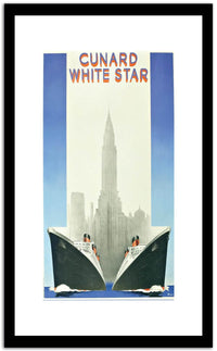 Cunard White Star  Vintage Poster Fine Art Print