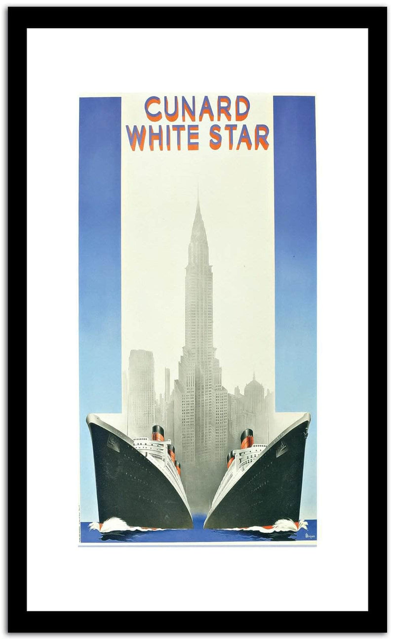 Cunard White Star  Vintage Poster Fine Art Print