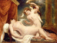 Cupid And Psyche By William Etty Fine Art Print