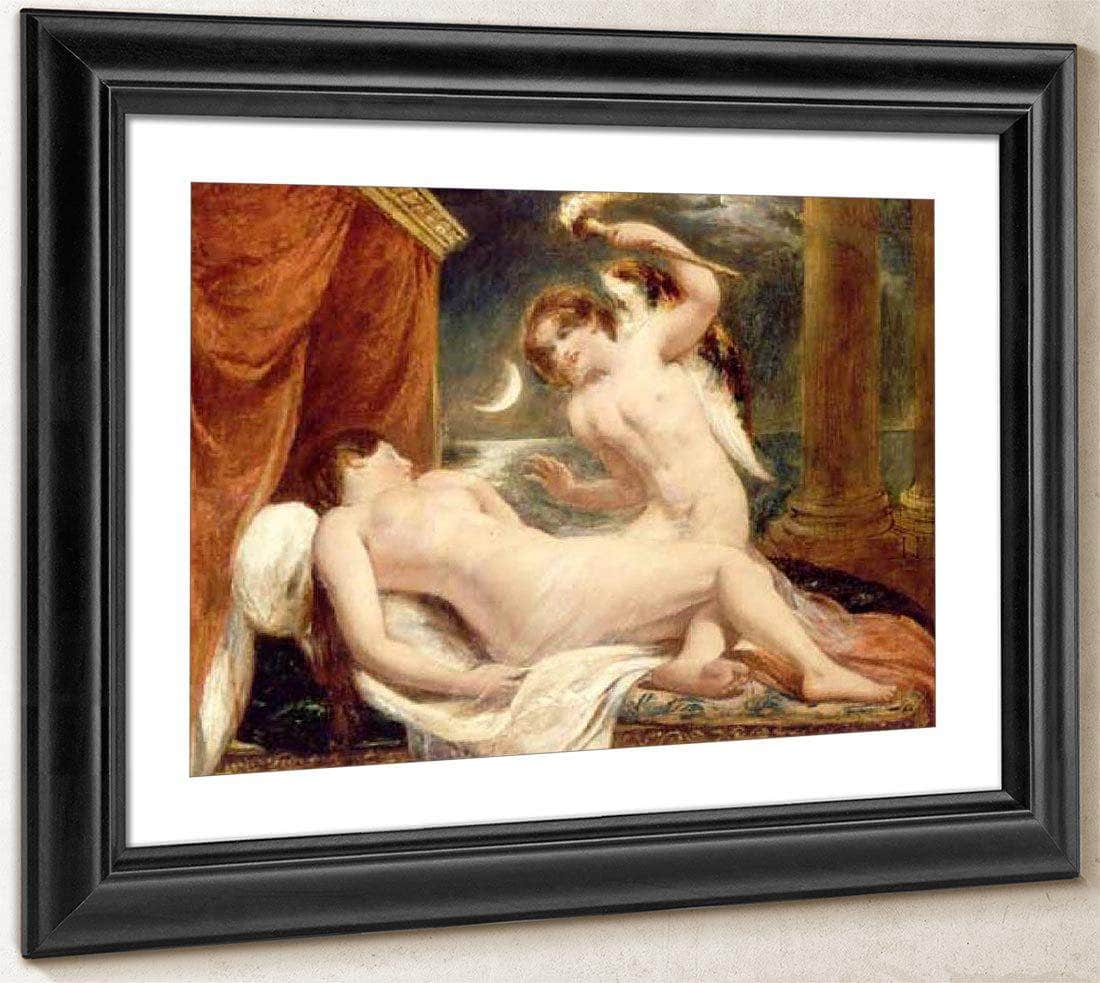 Cupid And Psyche By William Etty Fine Art Print