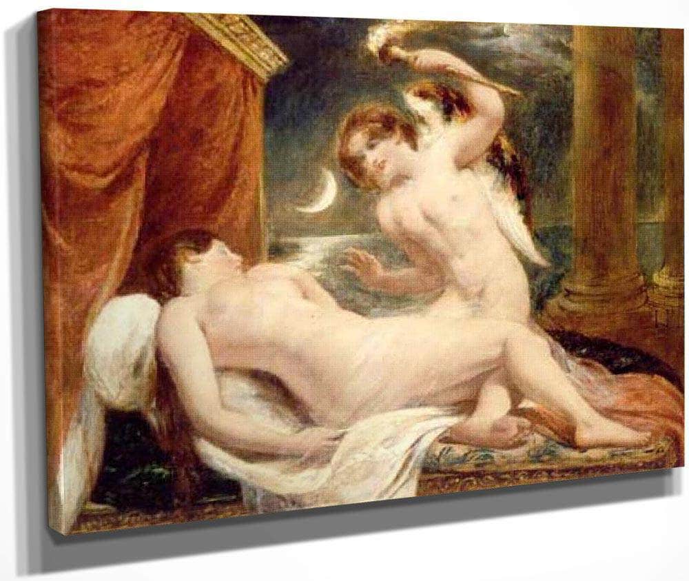 Cupid And Psyche By William Etty Fine Art Print