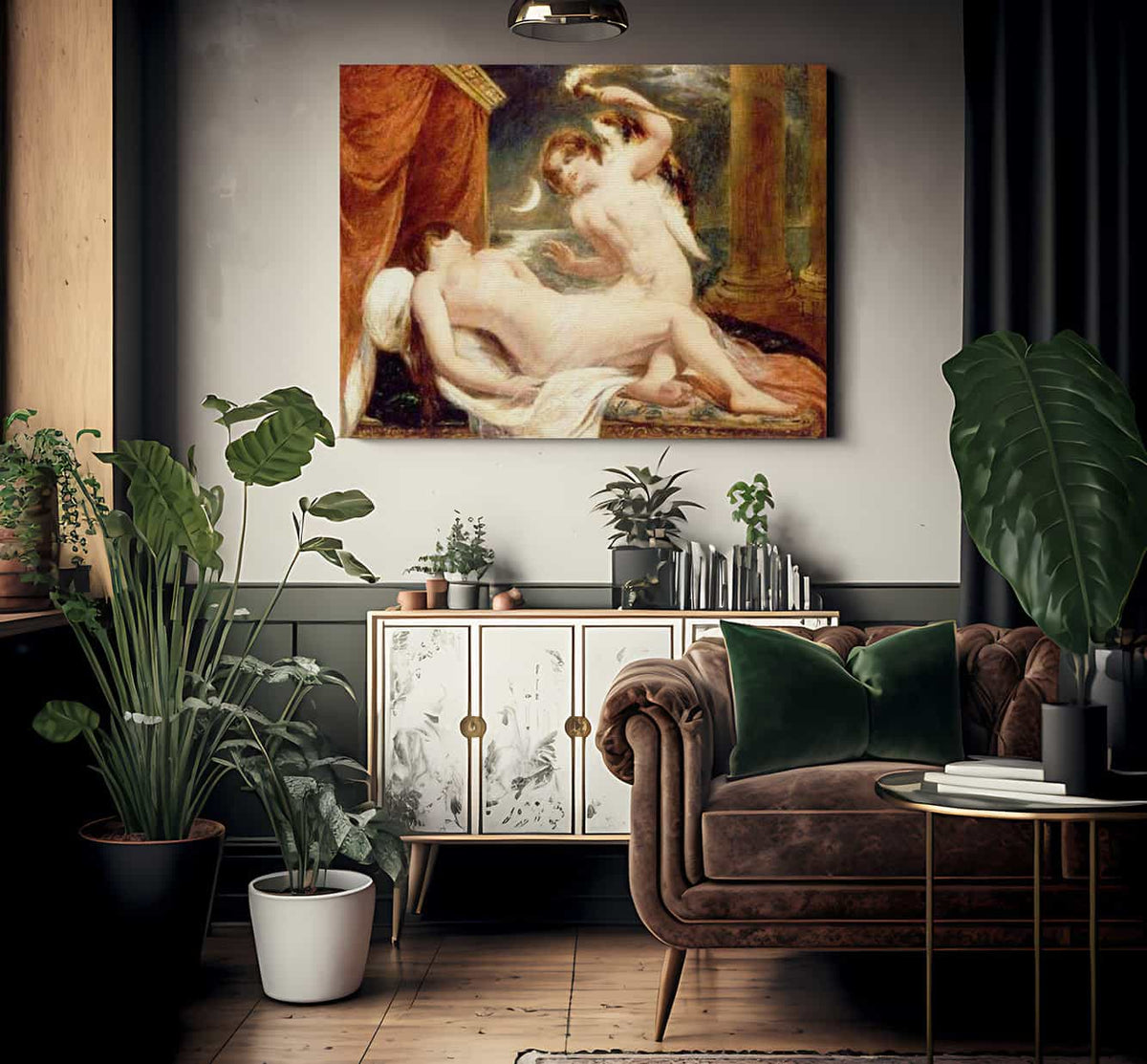 Cupid And Psyche By William Etty Fine Art Print