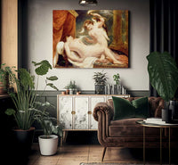 Cupid And Psyche By William Etty Fine Art Print