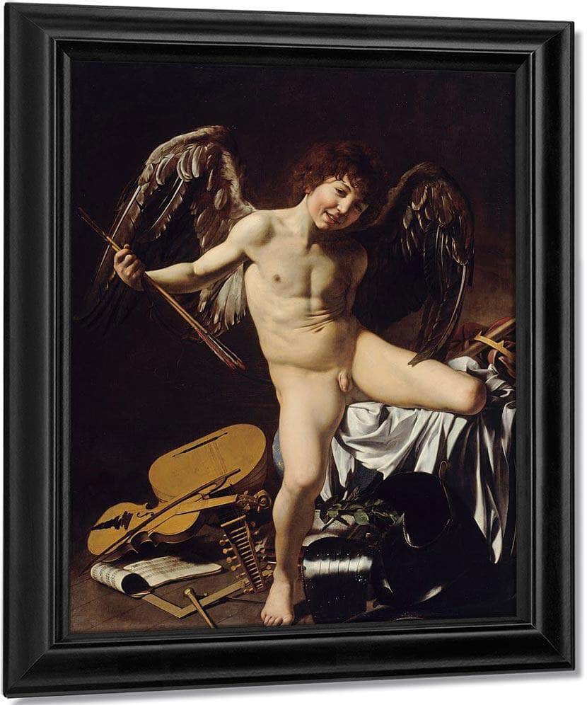 Cupid As Victor 1601 By Caravaggio Fine Art Print