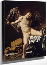 Cupid As Victor 1601 By Caravaggio Fine Art Print