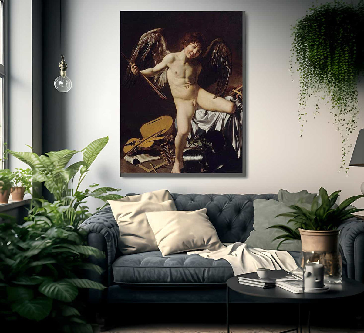 Cupid As Victor 1601 By Caravaggio Fine Art Print