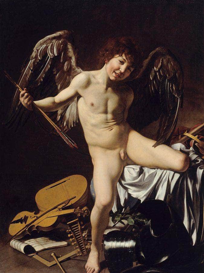 Cupid As Victor 1601 By Caravaggio Fine Art Print
