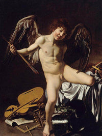 Cupid As Victor 1601 By Caravaggio Fine Art Print