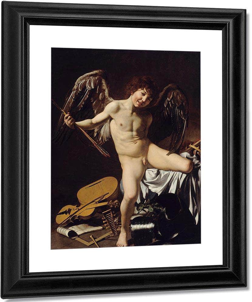 Cupid As Victor 1601 By Caravaggio Fine Art Print