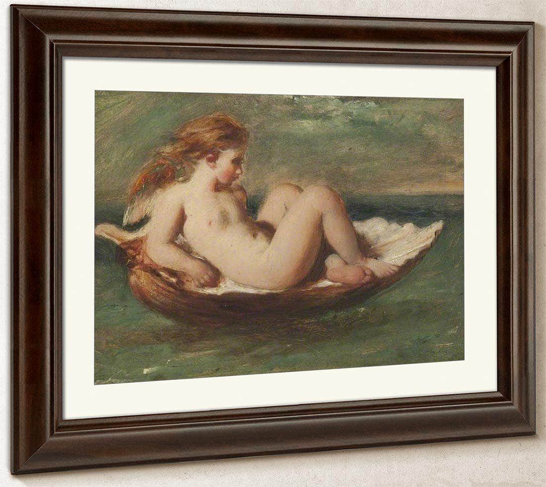 Cupid In A Shell 2 By William Etty Fine Art Print