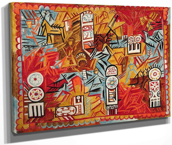 Curtain For Le Coq D 1039 Or Third Act 1914 By Natalia Goncharova Fine Art Print