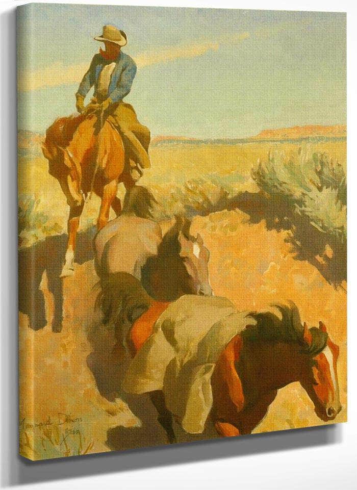 Cut Bank Tuscon By Maynard Dixon Fine Art Print