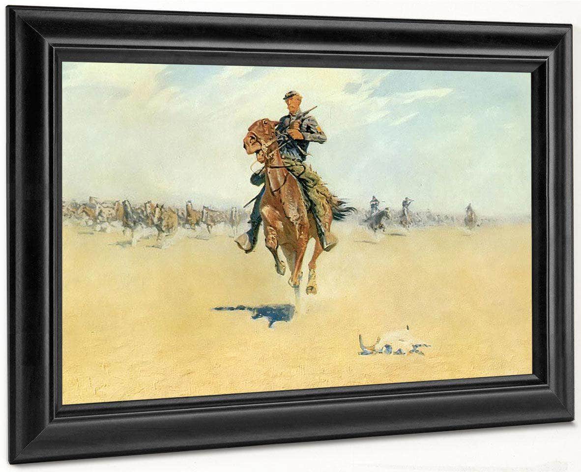 Cutting Out Pony Herds By Frederic Remington Fine Art Print