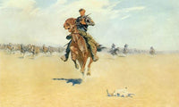 Cutting Out Pony Herds By Frederic Remington Fine Art Print