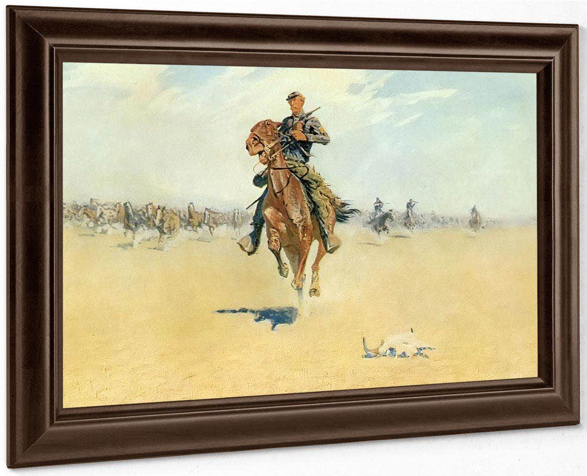 Cutting Out Pony Herds By Frederic Remington Fine Art Print