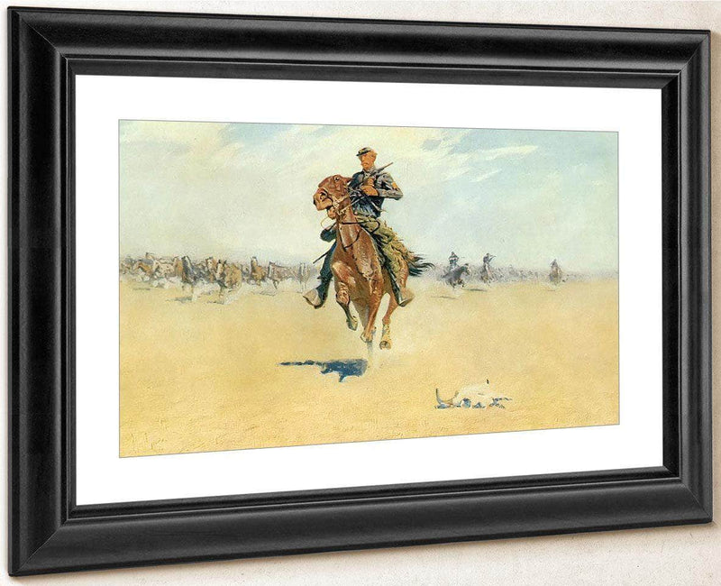 Cutting Out Pony Herds By Frederic Remington Fine Art Print