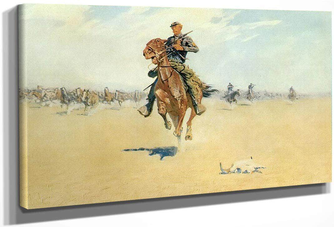 Cutting Out Pony Herds By Frederic Remington Fine Art Print