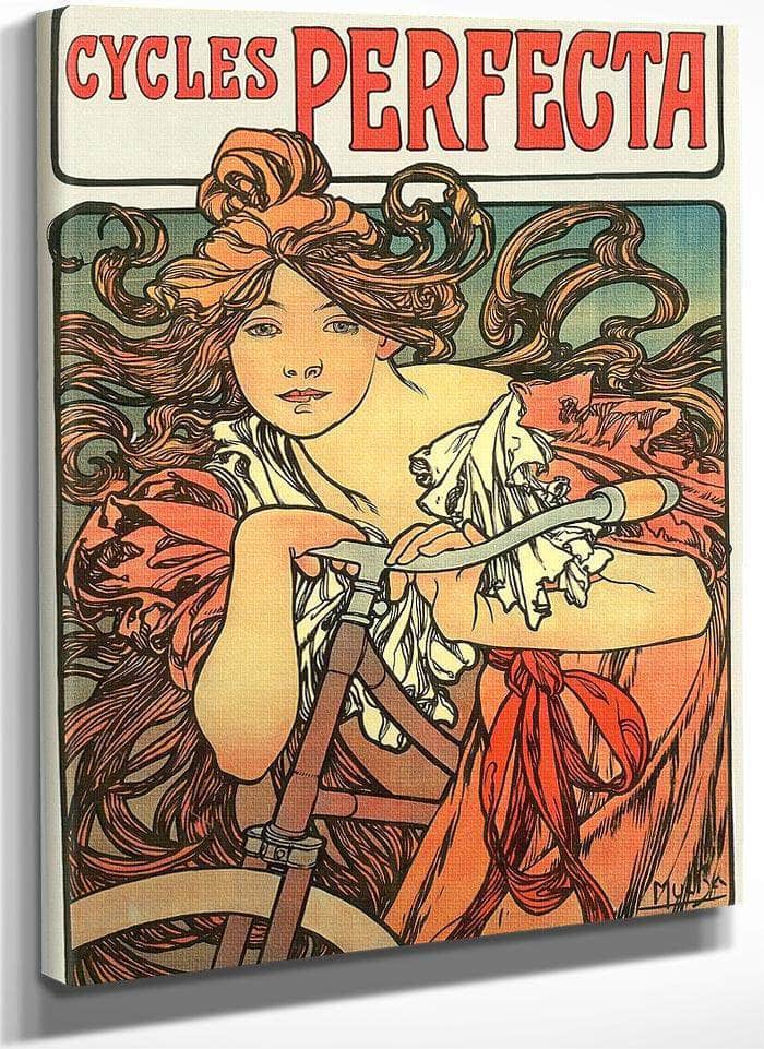 Cycles Perfecta By Alphonse Mucha Fine Art Print