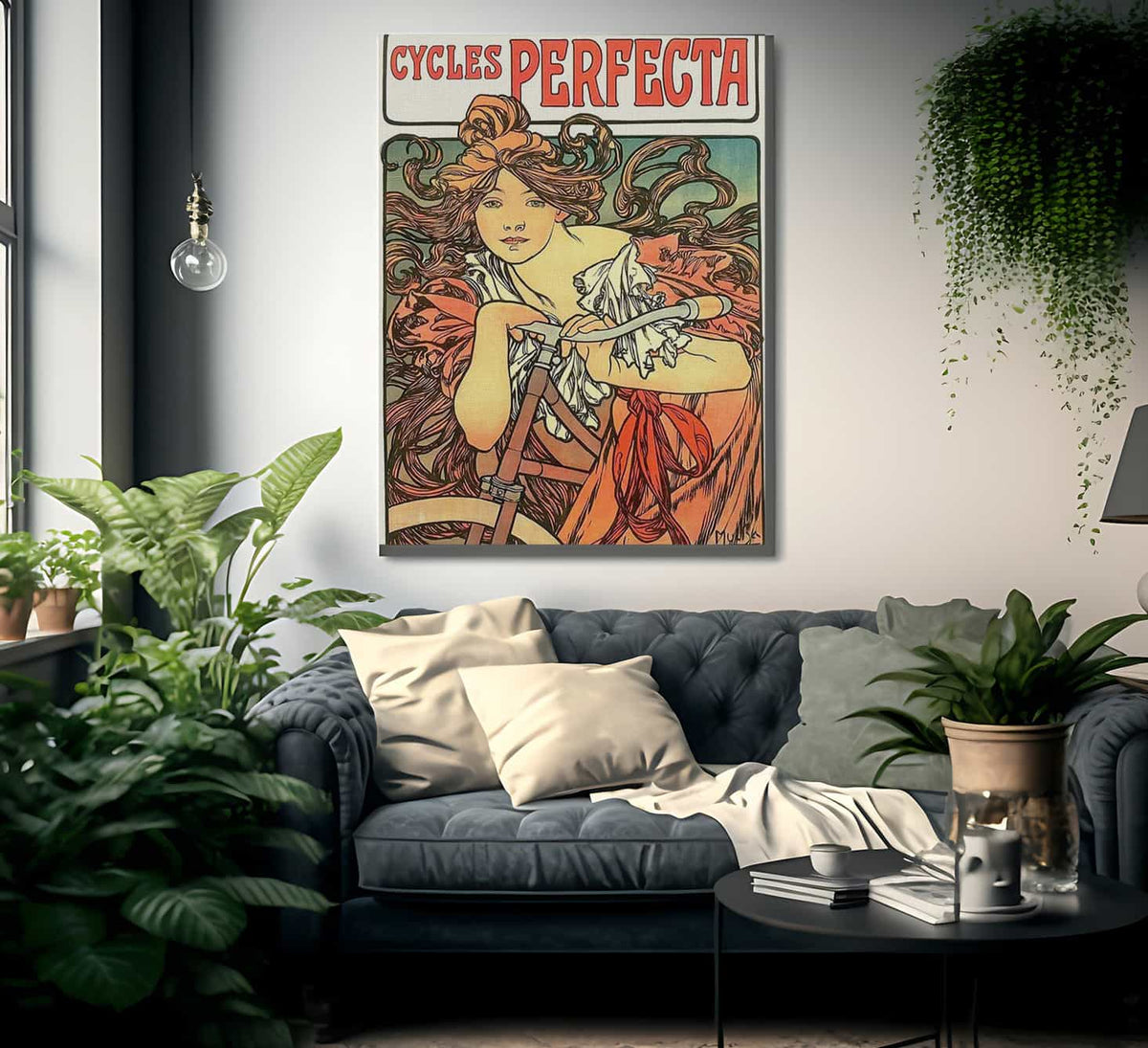 Cycles Perfecta By Alphonse Mucha Fine Art Print