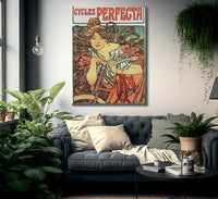 Cycles Perfecta By Alphonse Mucha Fine Art Print