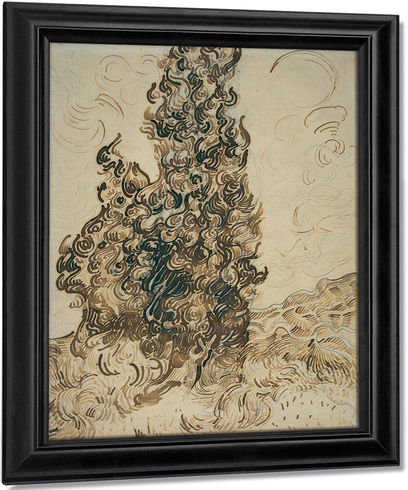 Cypresses By Vincent Van Gogh Fine Art Print