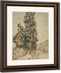 Cypresses By Vincent Van Gogh Fine Art Print