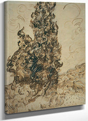Cypresses By Vincent Van Gogh Fine Art Print
