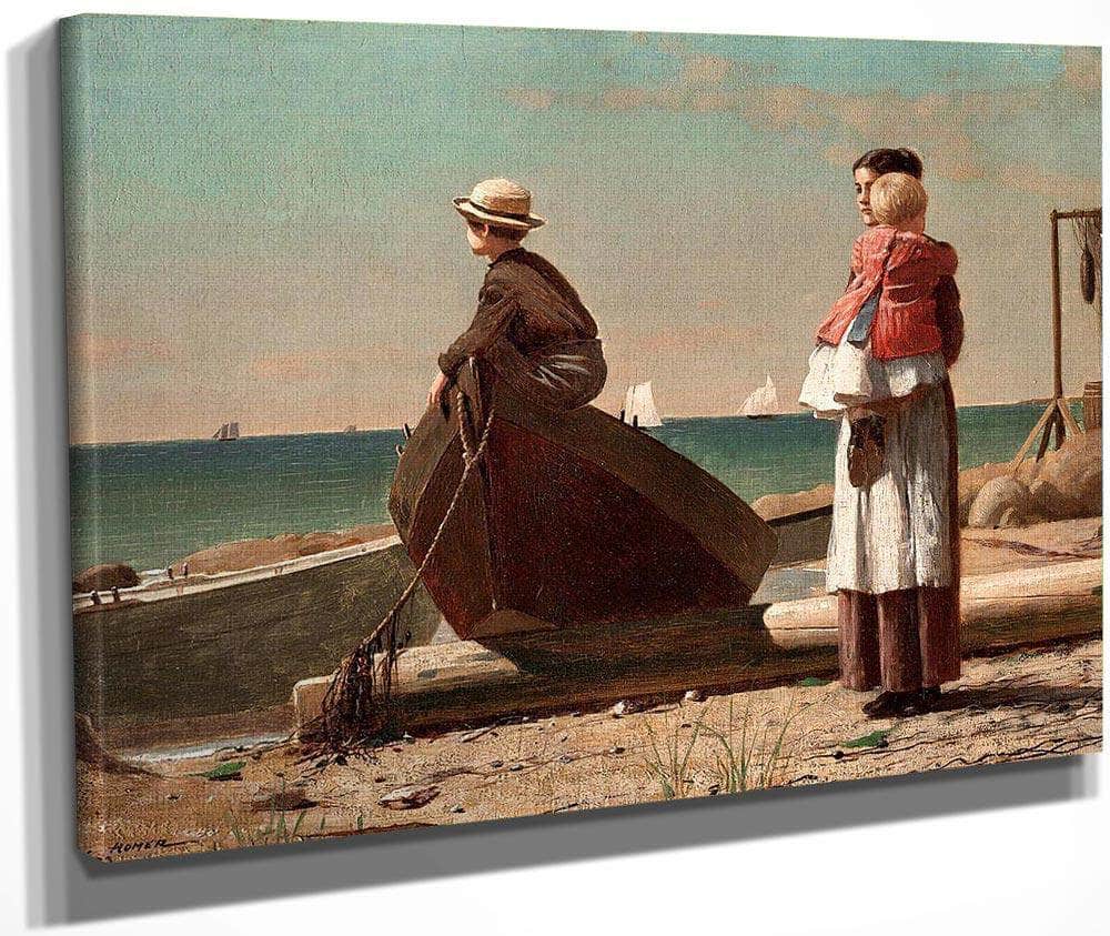 Dad's Coming By Winslow Homer Fine Art Print