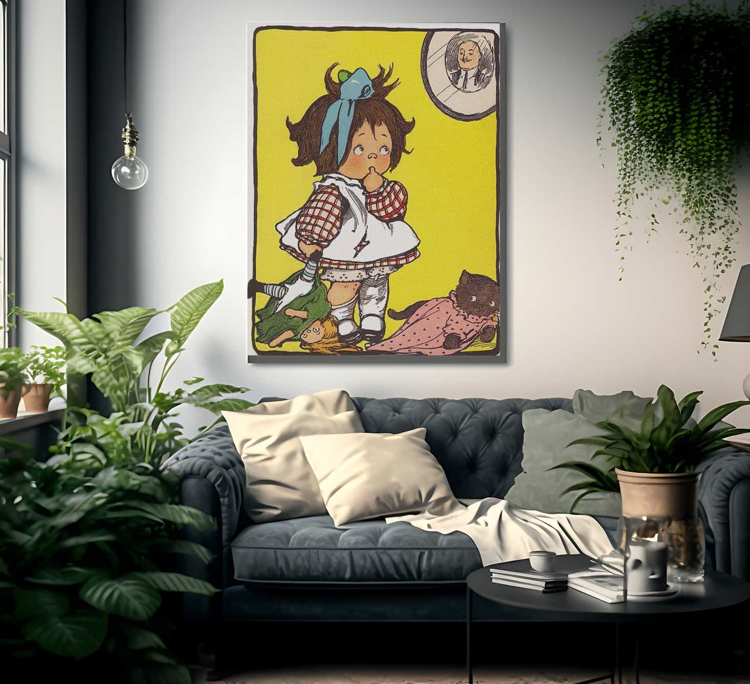 Daddys Girl By Grace G Drayton Fine Art Print