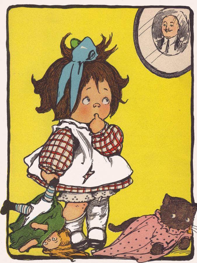 Daddys Girl By Grace G Drayton Fine Art Print