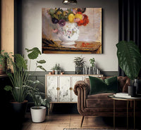 Dahlias 1876 Oil On Canvas 5590X4610Mm Private Collection By Berthe Morisot Fine Art Print