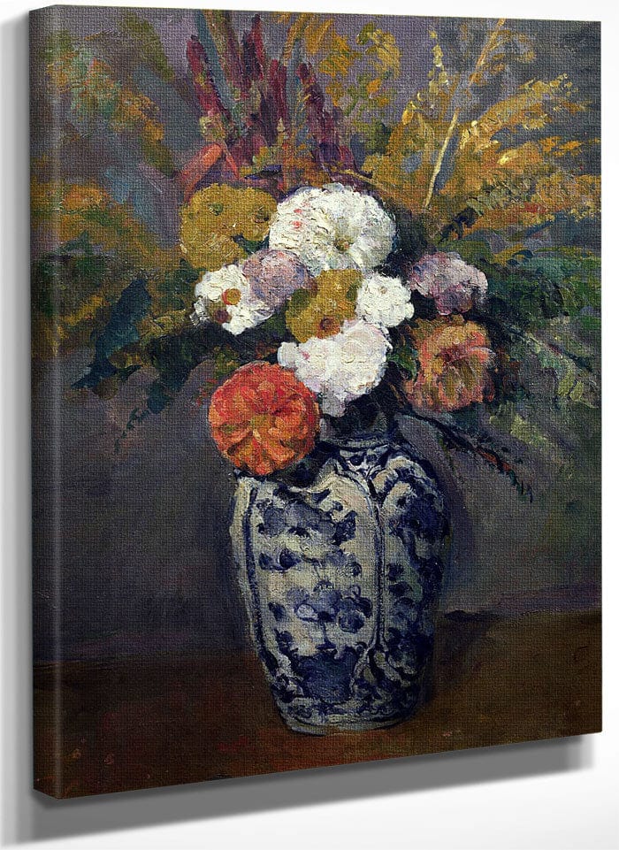 Dahlias By Paul Cezanne Fine Art Print