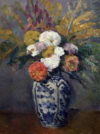 Dahlias By Paul Cezanne Fine Art Print