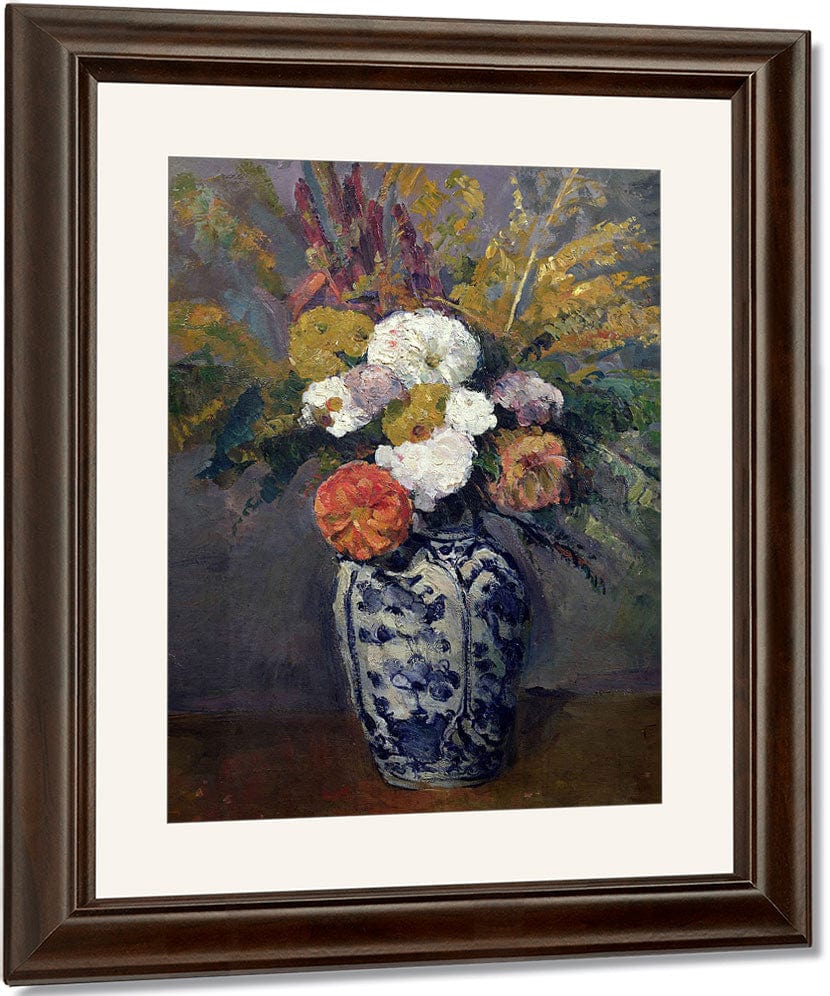Dahlias By Paul Cezanne Fine Art Print