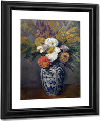 Dahlias By Paul Cezanne Fine Art Print