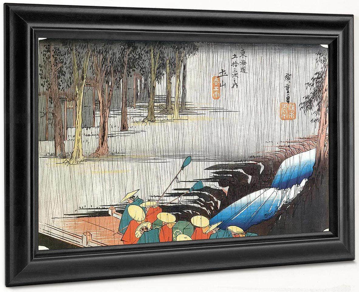Daimyo Procession Crossing A Bridge By Hiroshige Fine Art Print