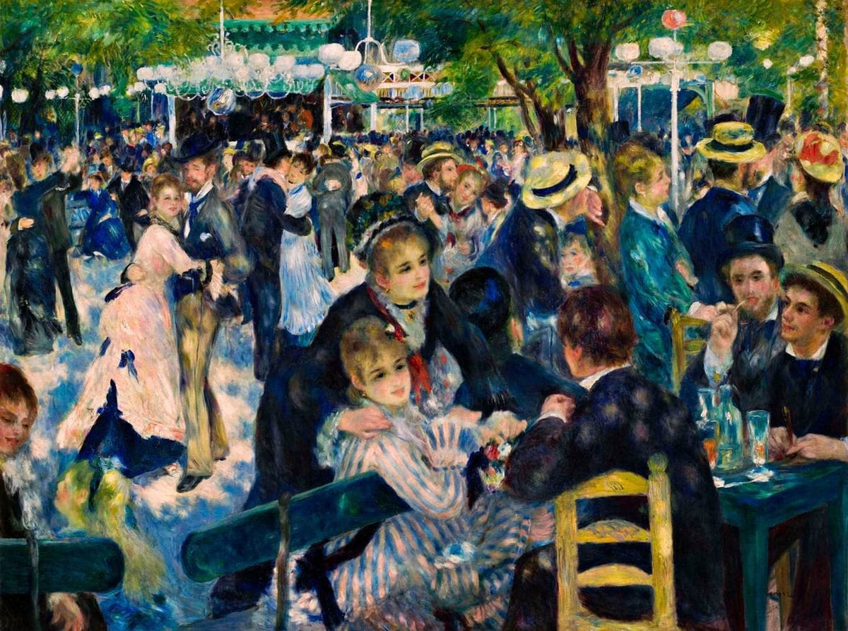 Dance At Le Moulin De La Galette Painting Auguste Renoir Canvas Art Fine Art Print