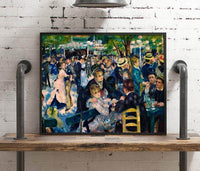 Dance At Le Moulin De La Galette Painting Auguste Renoir Canvas Art Fine Art Print