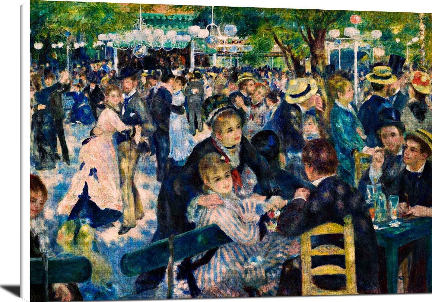 Dance At Le Moulin De La Galette Painting Auguste Renoir Canvas Art Fine Art Print