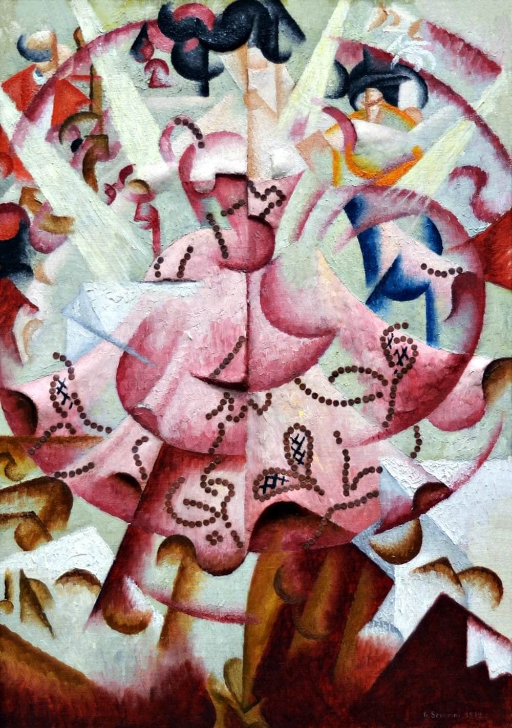 Dancer At Pigalle Painting Gino Severini Canvas Art Fine Art Print