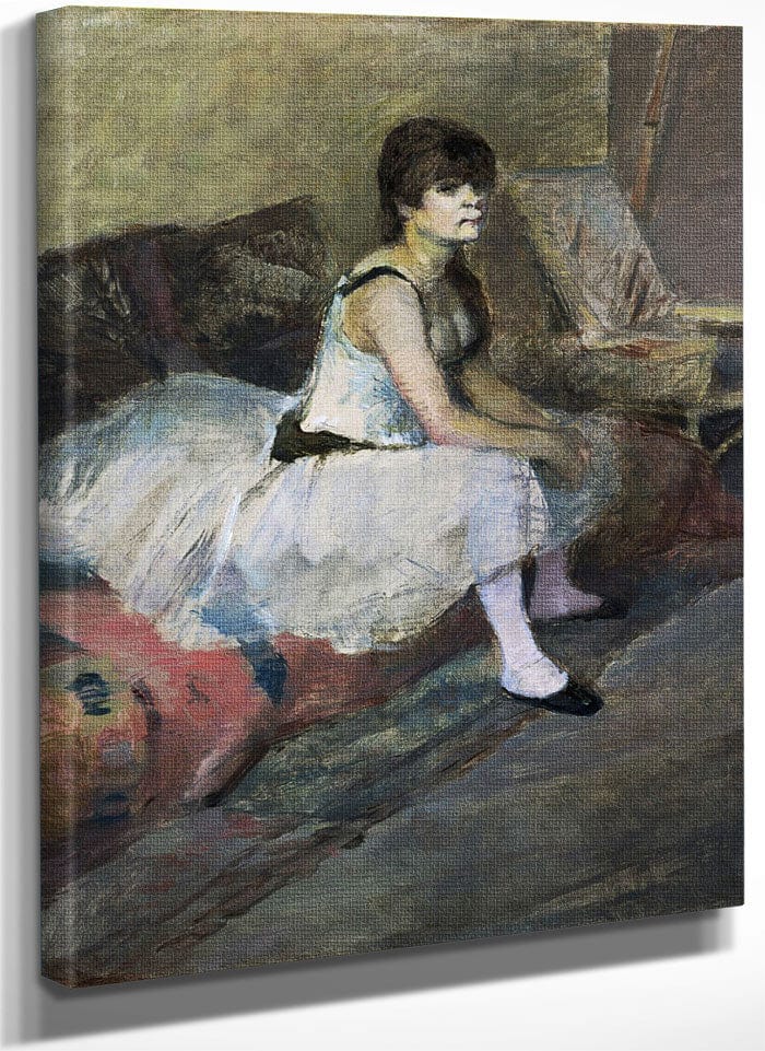 Dancer At Rest By Edgar Degas Fine Art Print