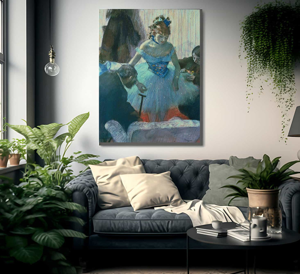 Dancer In Her Dressing Room By Edgar Degas Fine Art Print