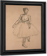 Dancer In Position, Three Quarter View By Edgar Degas Fine Art Print