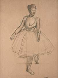 Dancer In Position, Three Quarter View By Edgar Degas Fine Art Print