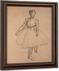 Dancer In Position, Three Quarter View By Edgar Degas Fine Art Print