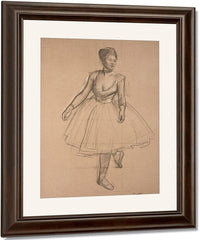 Dancer In Position, Three Quarter View By Edgar Degas Fine Art Print