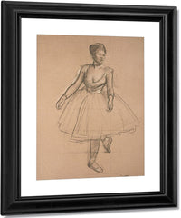 Dancer In Position, Three Quarter View By Edgar Degas Fine Art Print