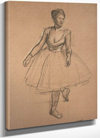 Dancer In Position, Three Quarter View By Edgar Degas Fine Art Print